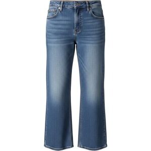Bagatelle Collection Jeans Wide Leg Patch Pocket Size 26 Blue Denim High Waist‎